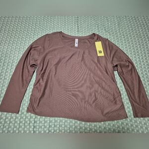 All in Motion Women's Long Sleeve Top in Mauve